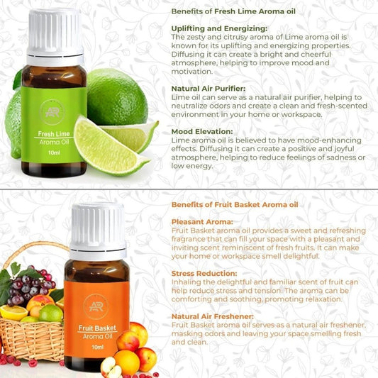 Premium Aroma Oil Set of 6 – Essential Oils for Diffuser