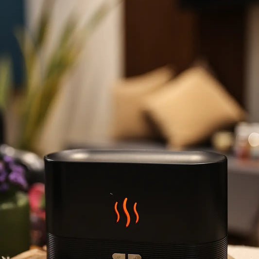 LED Fire Light Essential Oil Diffuser/Humidifier | Aromatherapy Mist Maker
