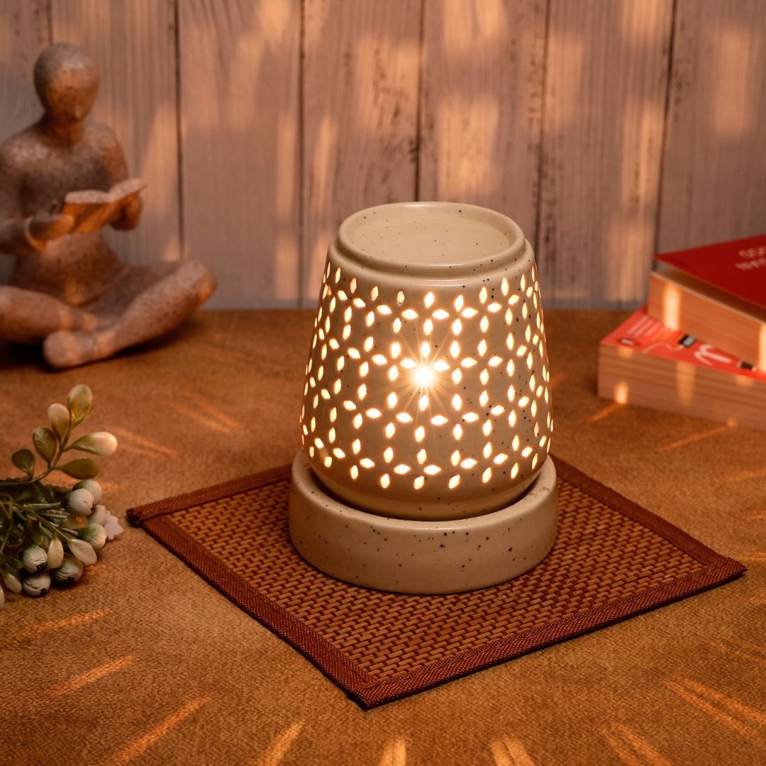 Red Ceramic Electric Aroma Diffuser with Oils
