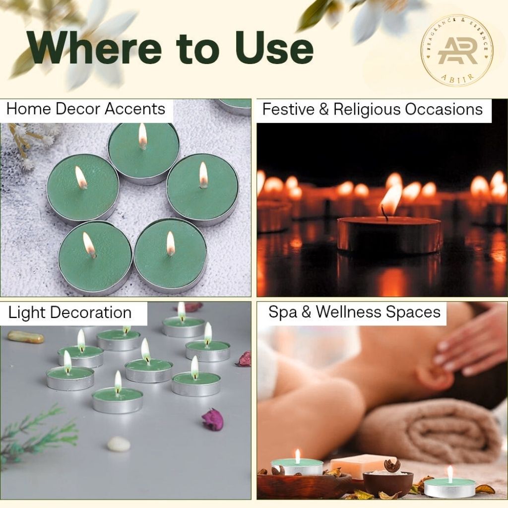 Midnight Jasmine Tealight Candles – Pack of 10