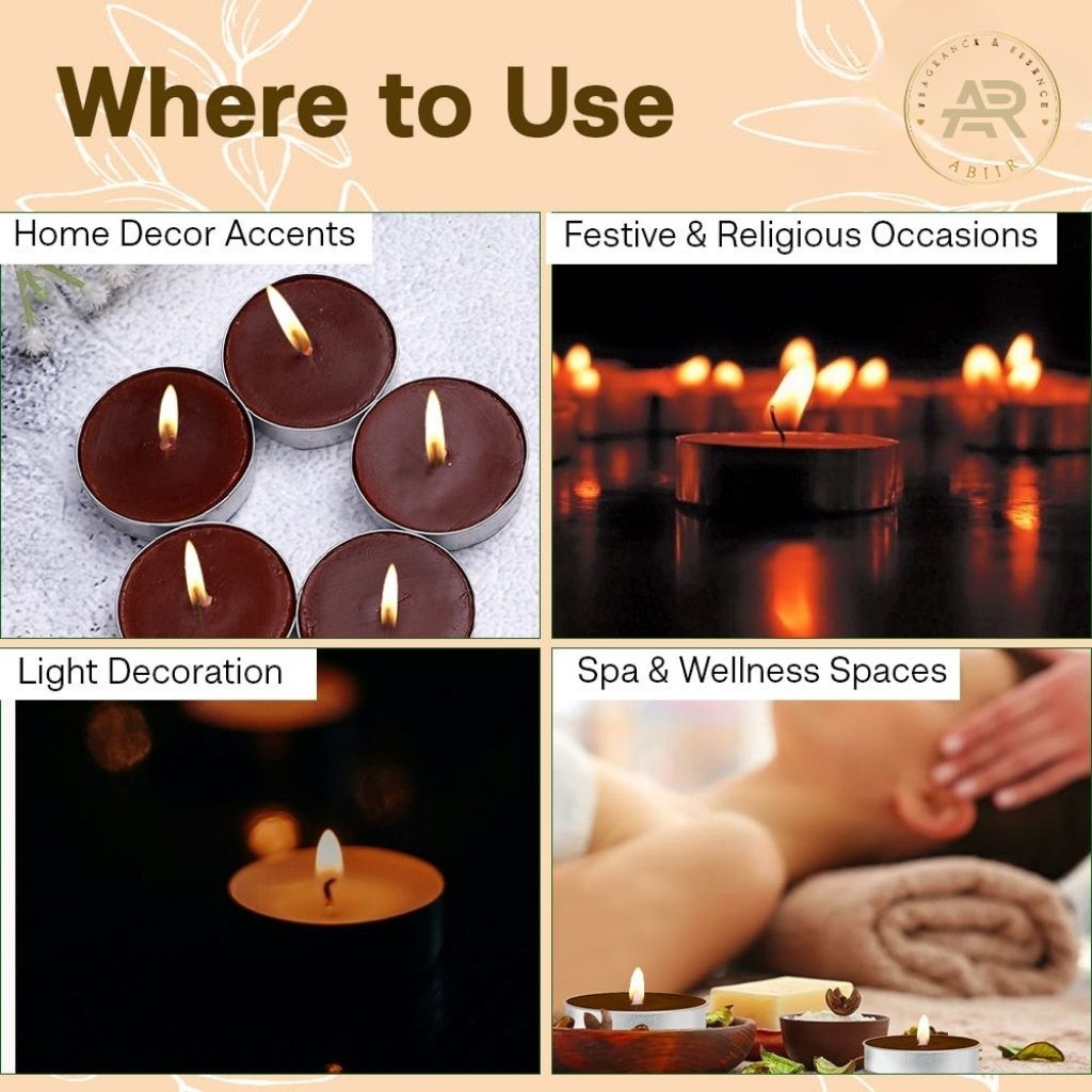 Indian Sandalwood Tealight Candles – Pack of 10
