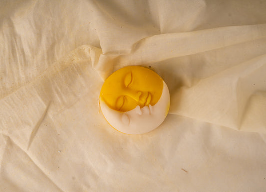 Sun & Moon Face Candle – Decorative Soy Wax Candle