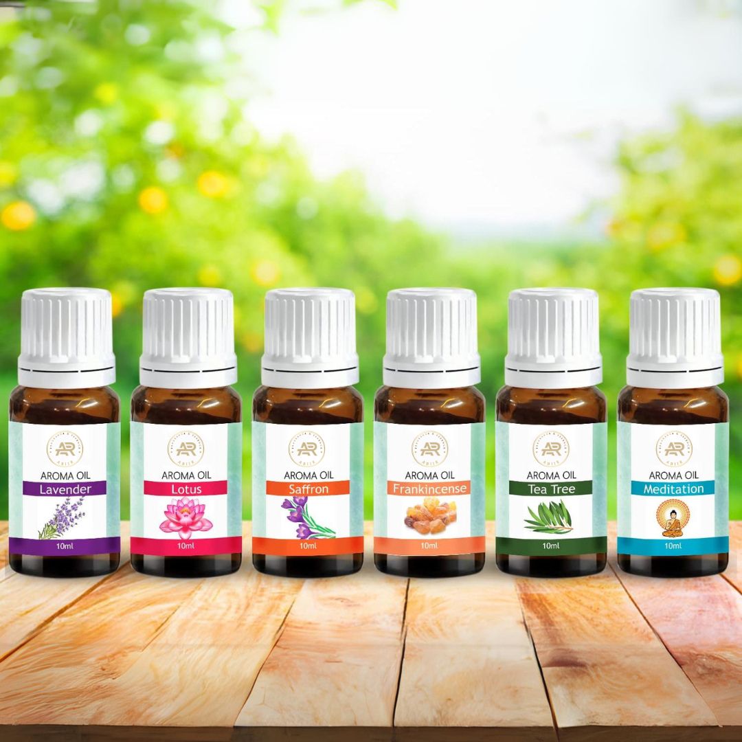 Premium Aroma Oil Set of 6 – Essential Oils for Diffuser