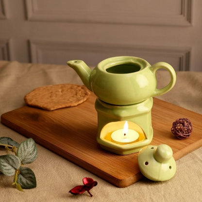 Ceramic Teapot Aroma Diffuser & Essential Oil Burner