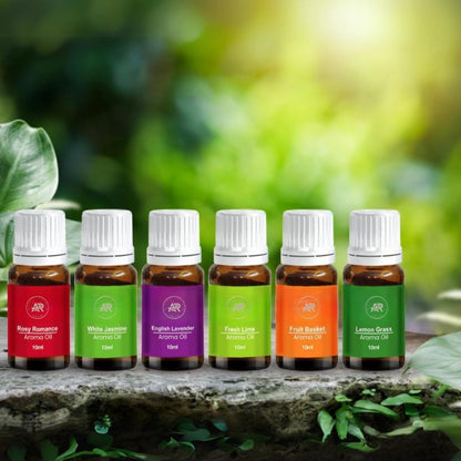 Premium Aroma Oil Set of 6 – Essential Oils for Diffuser