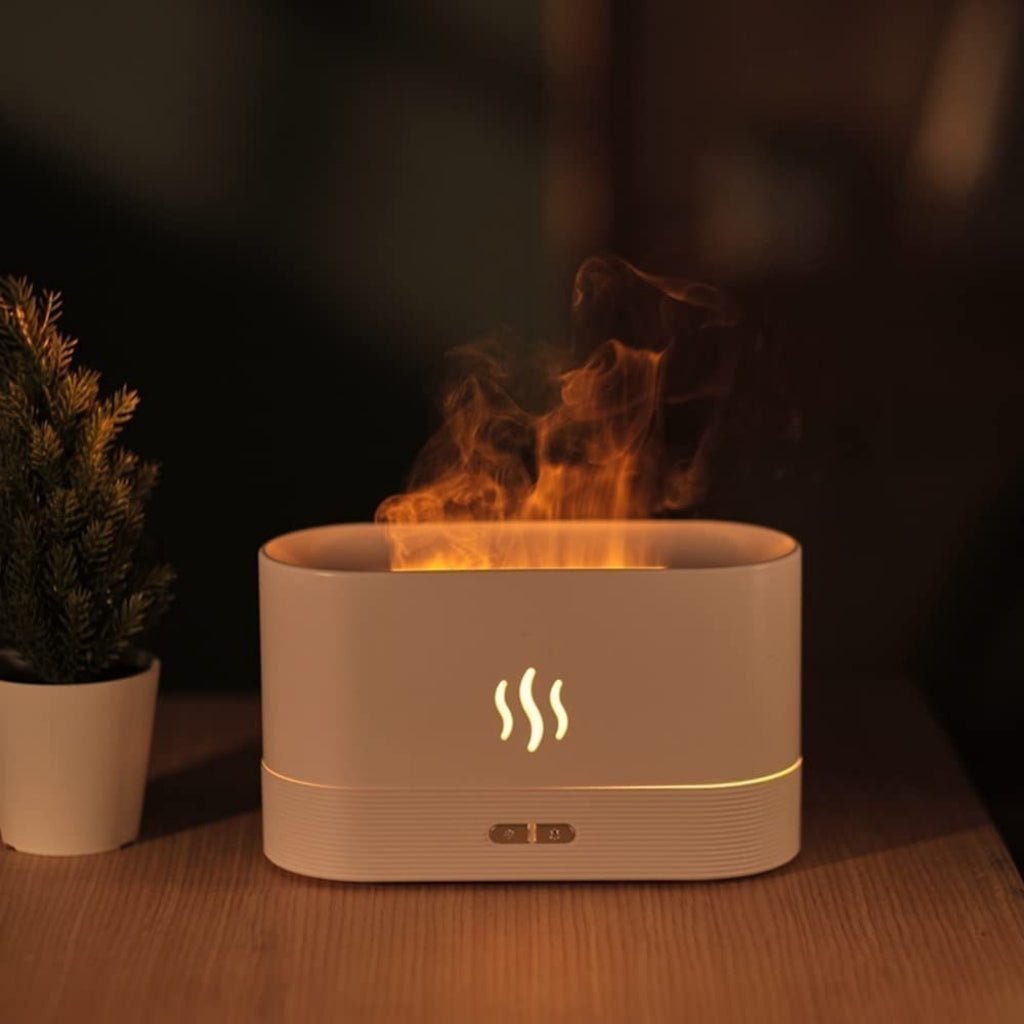 LED Fire Light Essential Oil Diffuser/Humidifier | Aromatherapy Mist Maker