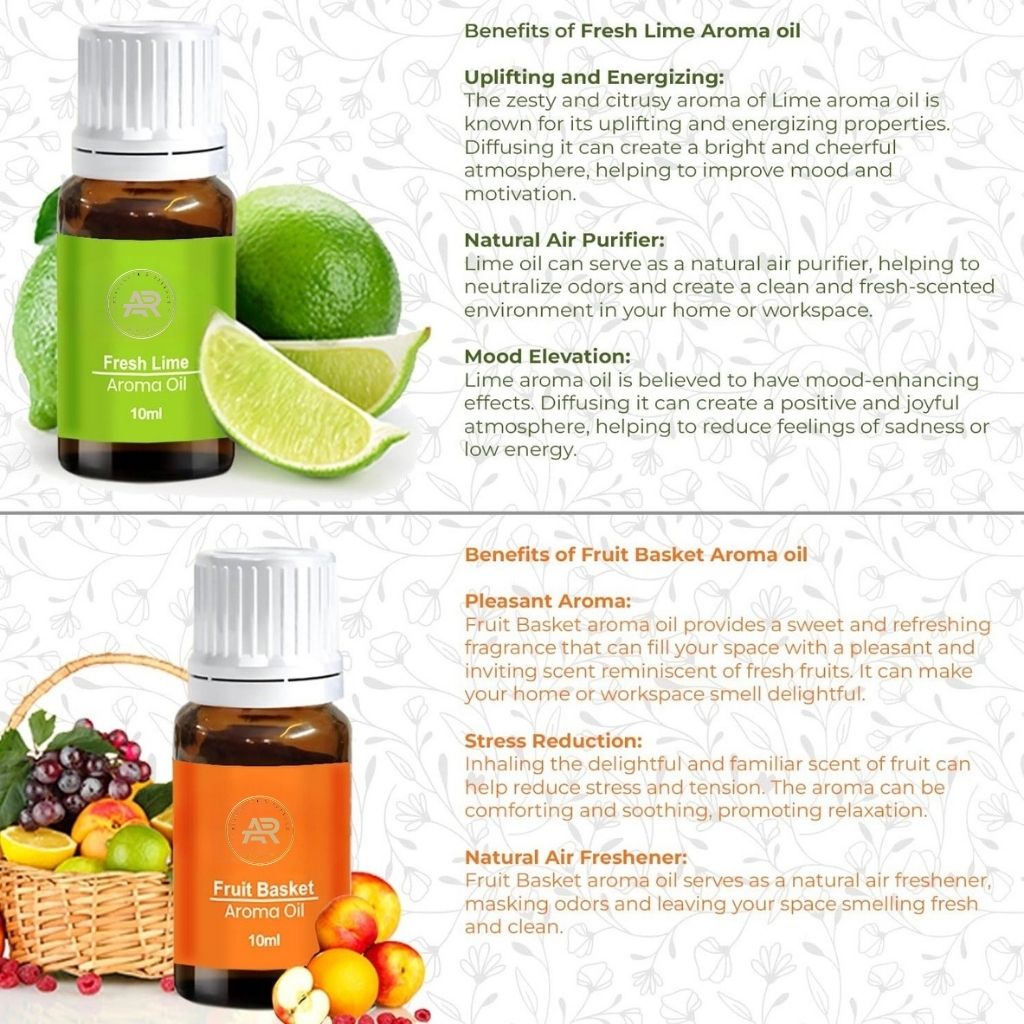 Premium Aroma Oil Set of 6 – Essential Oils for Diffuser