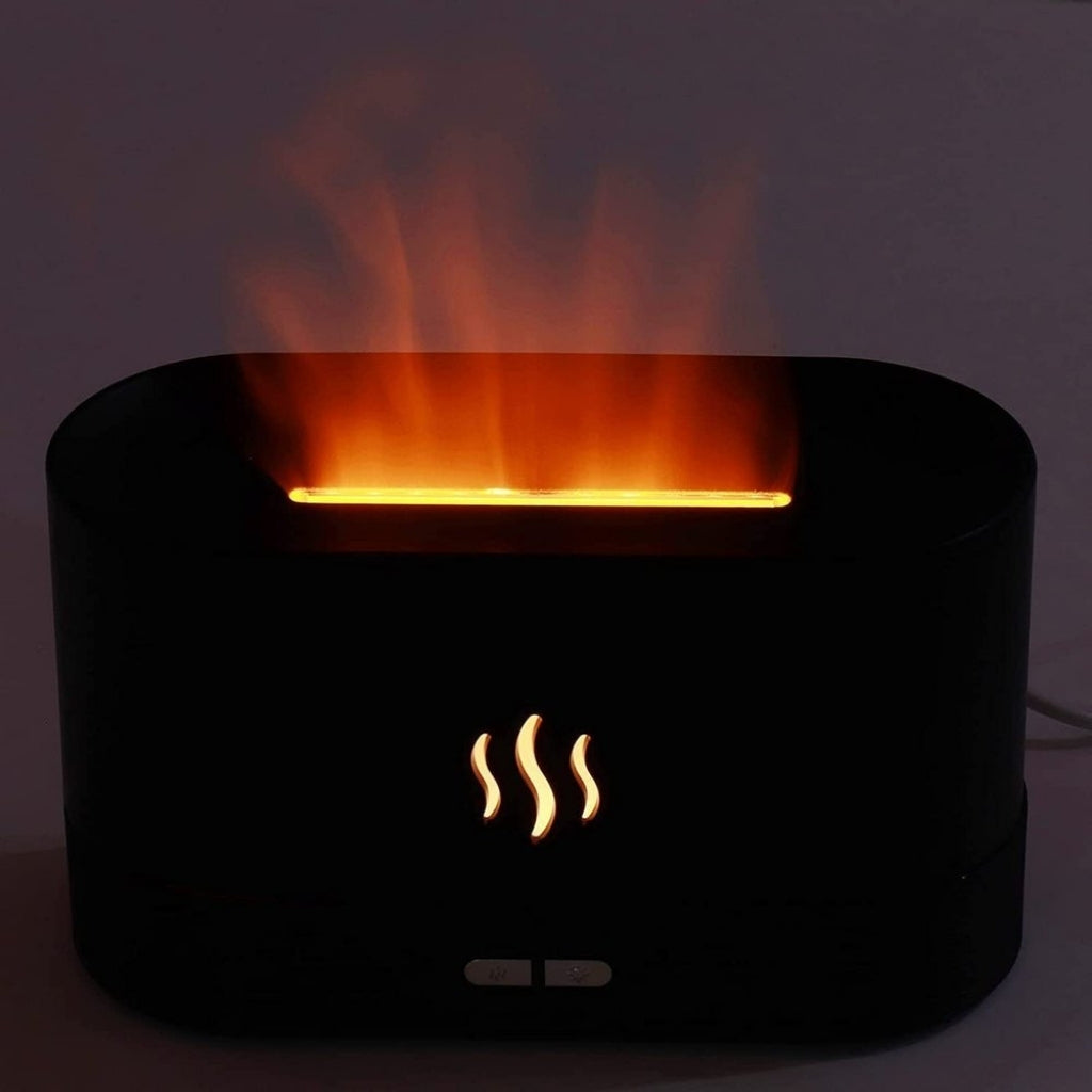 LED Fire Light Essential Oil Diffuser/Humidifier | Aromatherapy Mist Maker