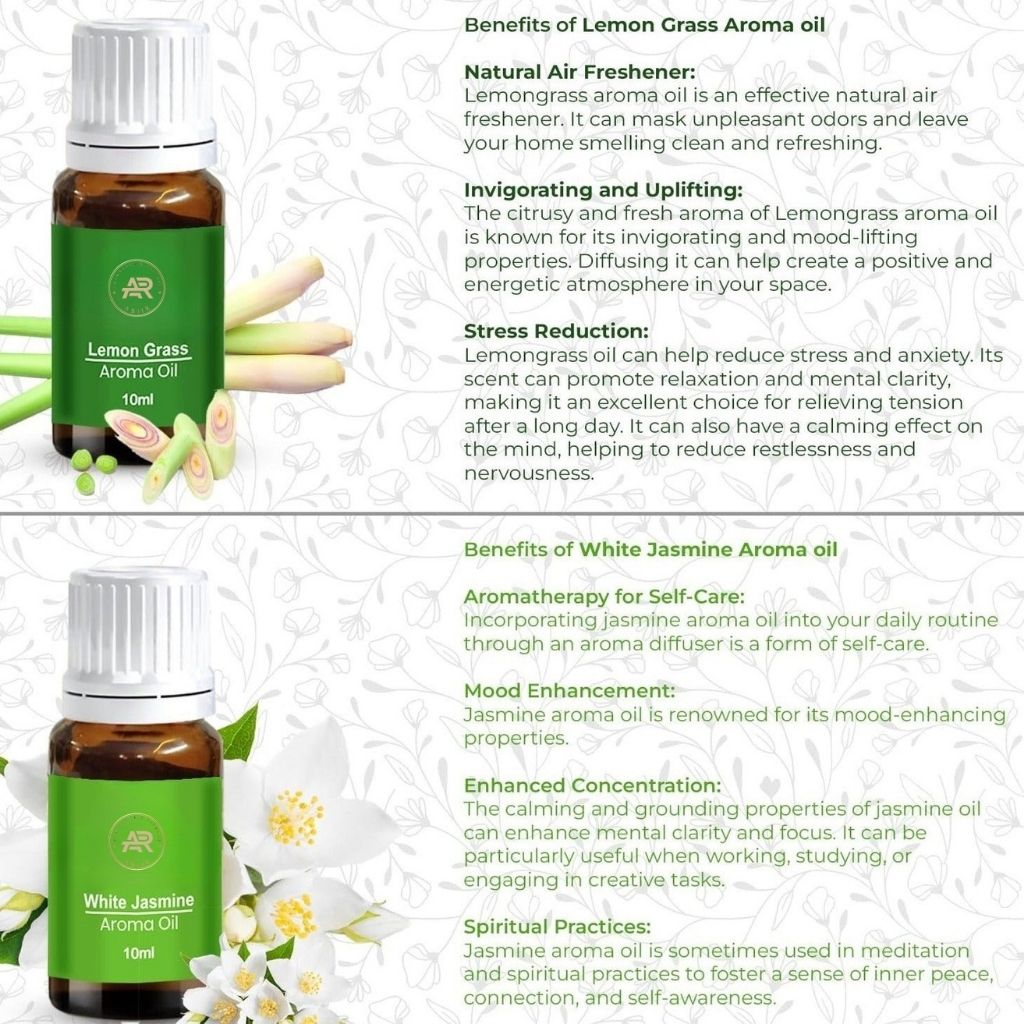 Premium Aroma Oil Set of 6 – Essential Oils for Diffuser