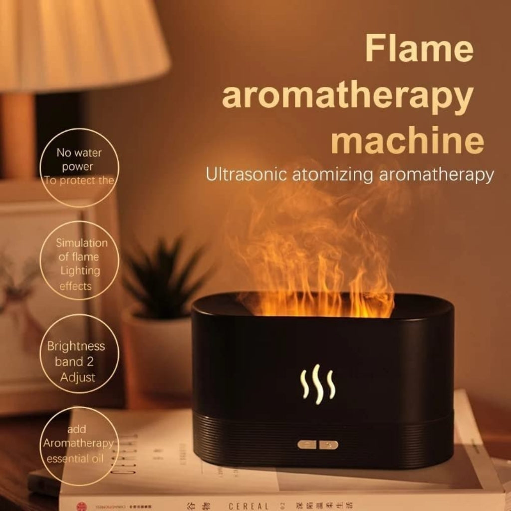 LED Fire Light Essential Oil Diffuser/Humidifier | Aromatherapy Mist Maker