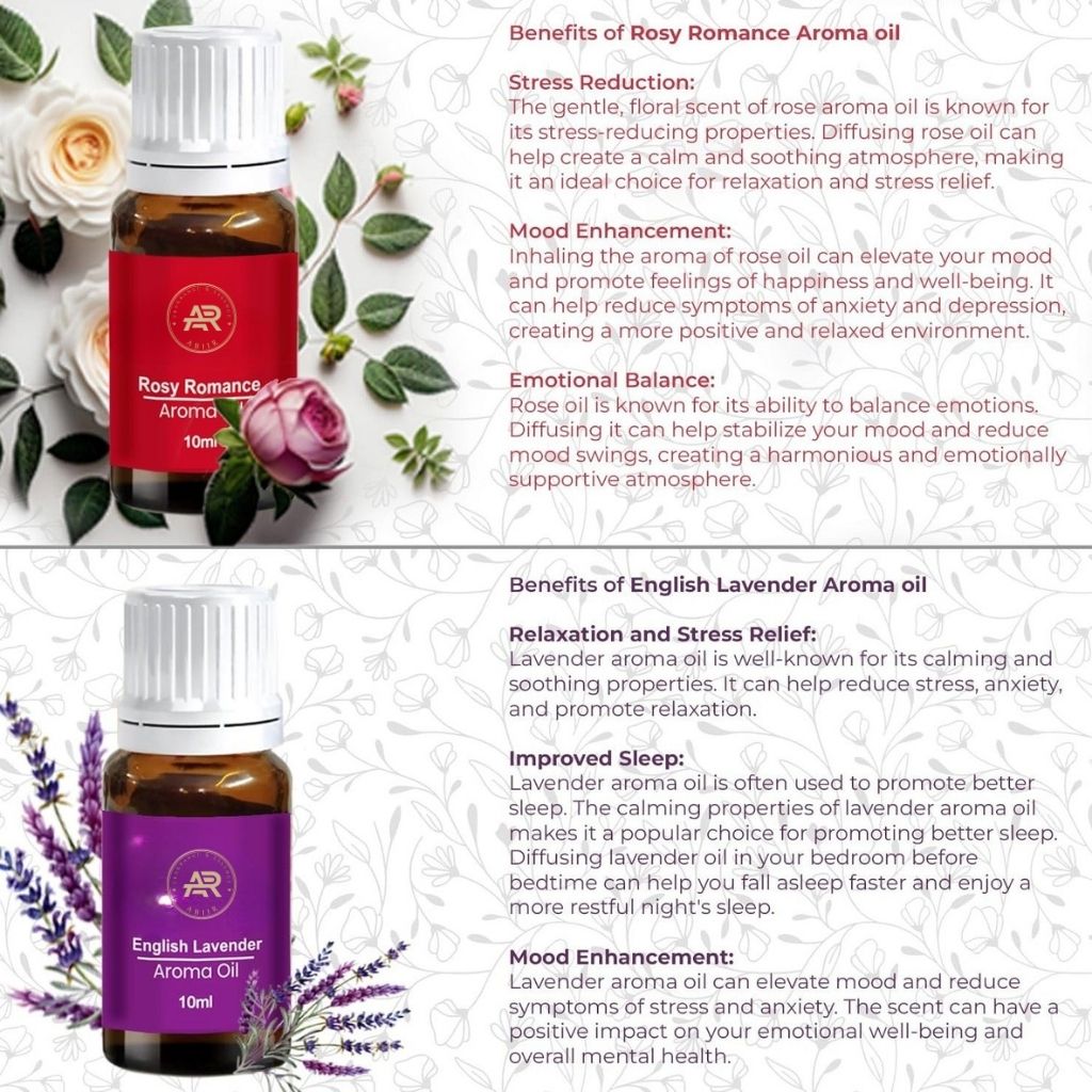 Premium Aroma Oil Set of 6 – Essential Oils for Diffuser