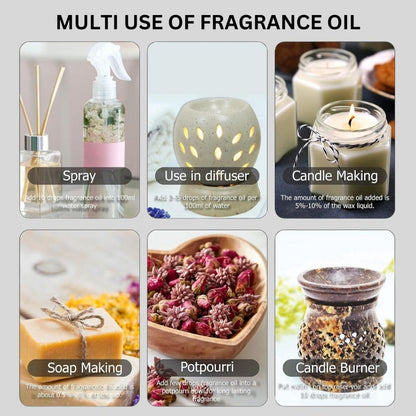 Premium Aroma Oil Set of 6 – Essential Oils for Diffuser