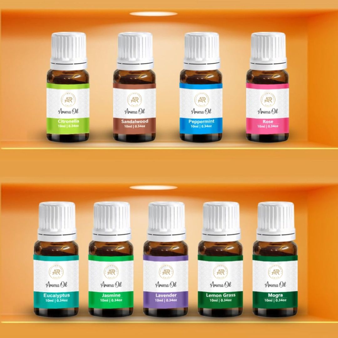 Premium Aroma Oil Set of 9 (10ml Each)