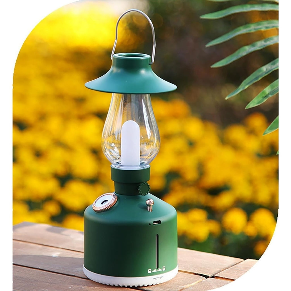 Vintage Lamp Aroma Diffuser/Cool Mist Humidifier | Essential Oil Diffuser with LED Night Light