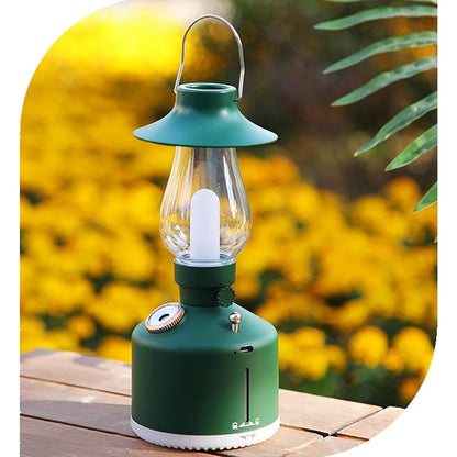 Vintage Lamp Aroma Diffuser/Cool Mist Humidifier | Essential Oil Diffuser with LED Night Light