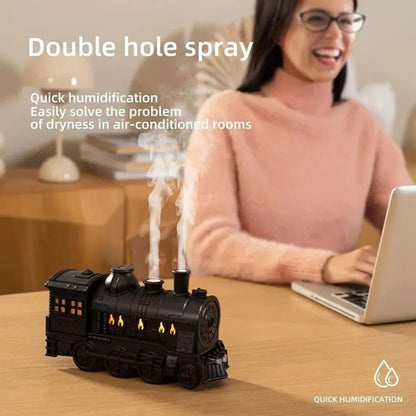 Steam Train Aroma Diffuser & Cool Mist Humidifier | Essential Oil Diffuser with LED Lights