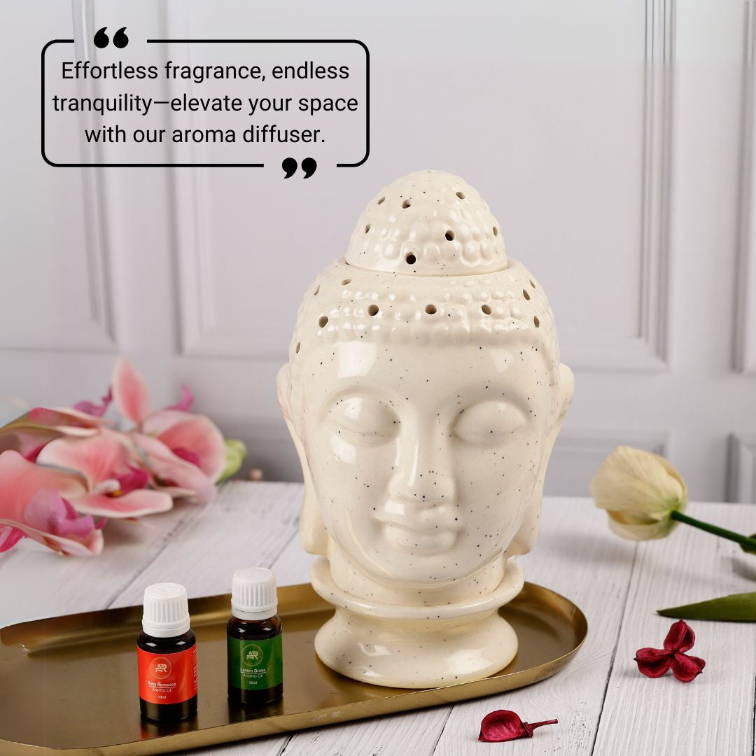 Big Yellow Buddha Ceramic Electric Aroma Diffuser with Oils