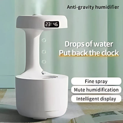 LED Digital Clock Aroma Diffuser/Cool Mist Humidifier | Essential Oil Diffuser with Water Drop Effect