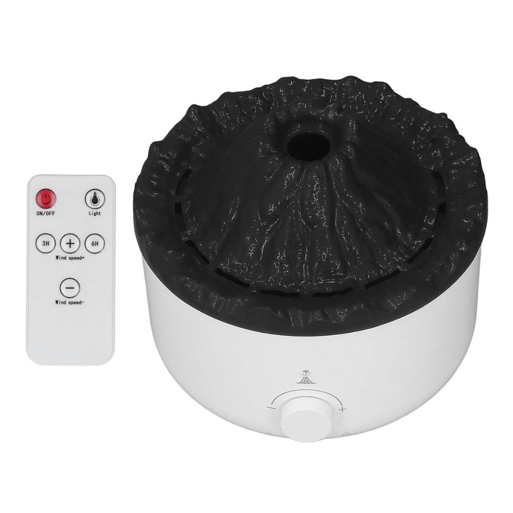 Volcano Flame Aroma Diffuser & Cool Mist Humidifier | Essential Oil Diffuser with LED Lava Effect