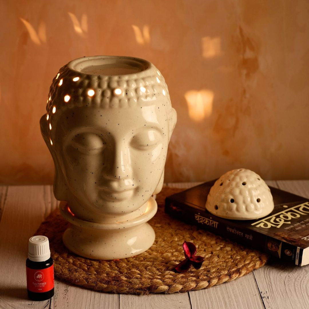 Big Yellow Buddha Ceramic Electric Aroma Diffuser with Oils