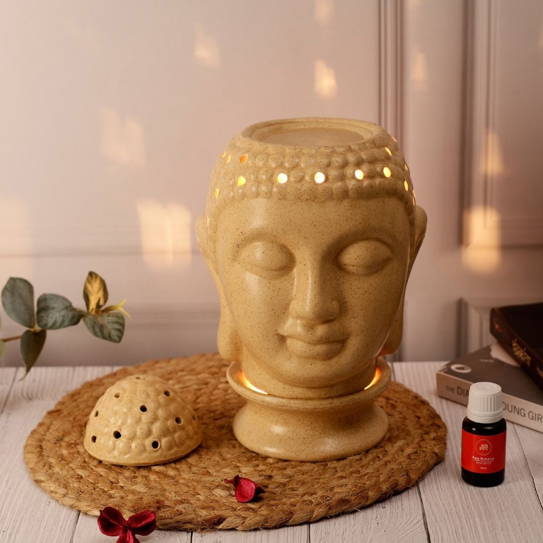 Big Yellow Buddha Ceramic Electric Aroma Diffuser with Oils