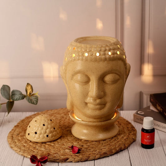 Big Yellow Buddha Ceramic Electric Aroma Diffuser with Oils