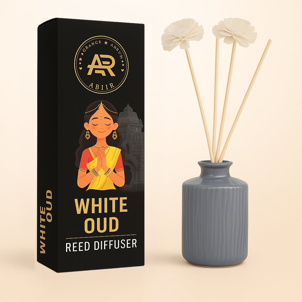 White Oud Reed Diffuser Set – Premium Home Fragrance
