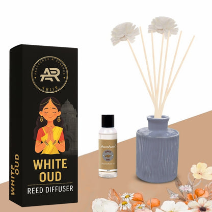 White Oud Reed Diffuser Set – Premium Home Fragrance