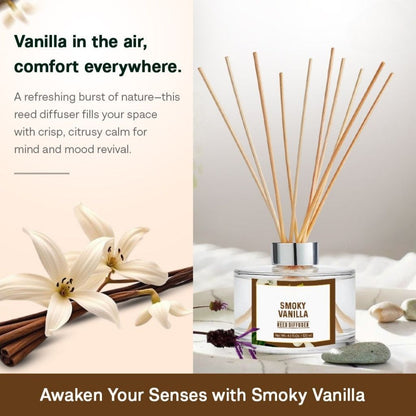 Smoky Vanilla Reed Diffuser – Home Fragrance 120ml
