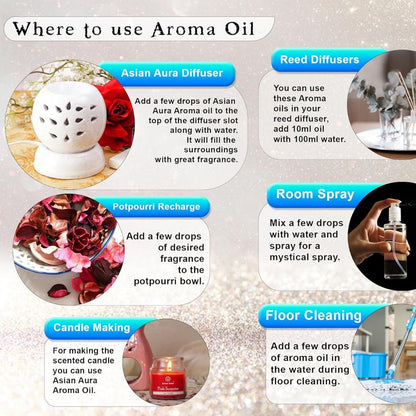 Rose Aroma Oil 100ml – Essential Oil for Diffuser & Humidifier
