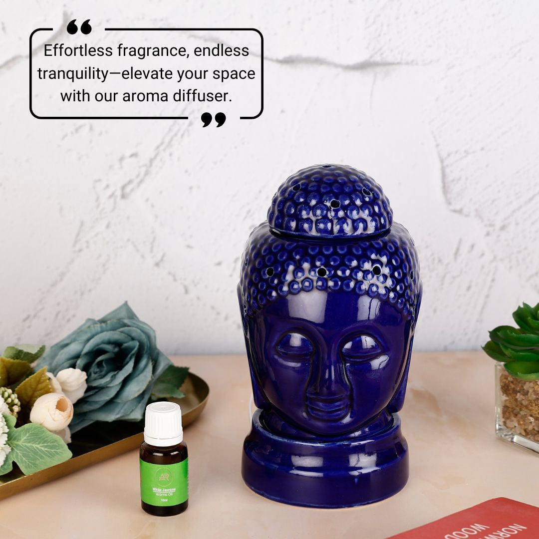 Blue Buddha Ceramic Electric Aroma Diffuser with Oils