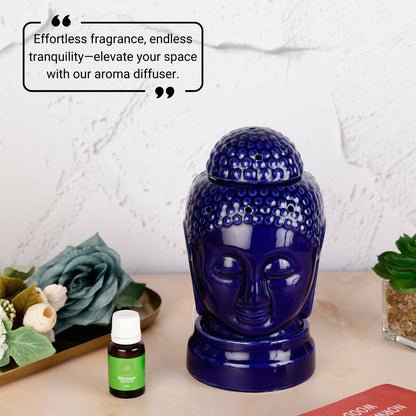 Blue Buddha Ceramic Electric Aroma Diffuser with Oils