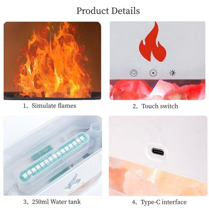 Real Flame Effect Aroma Diffuser & Cool Mist Humidifier