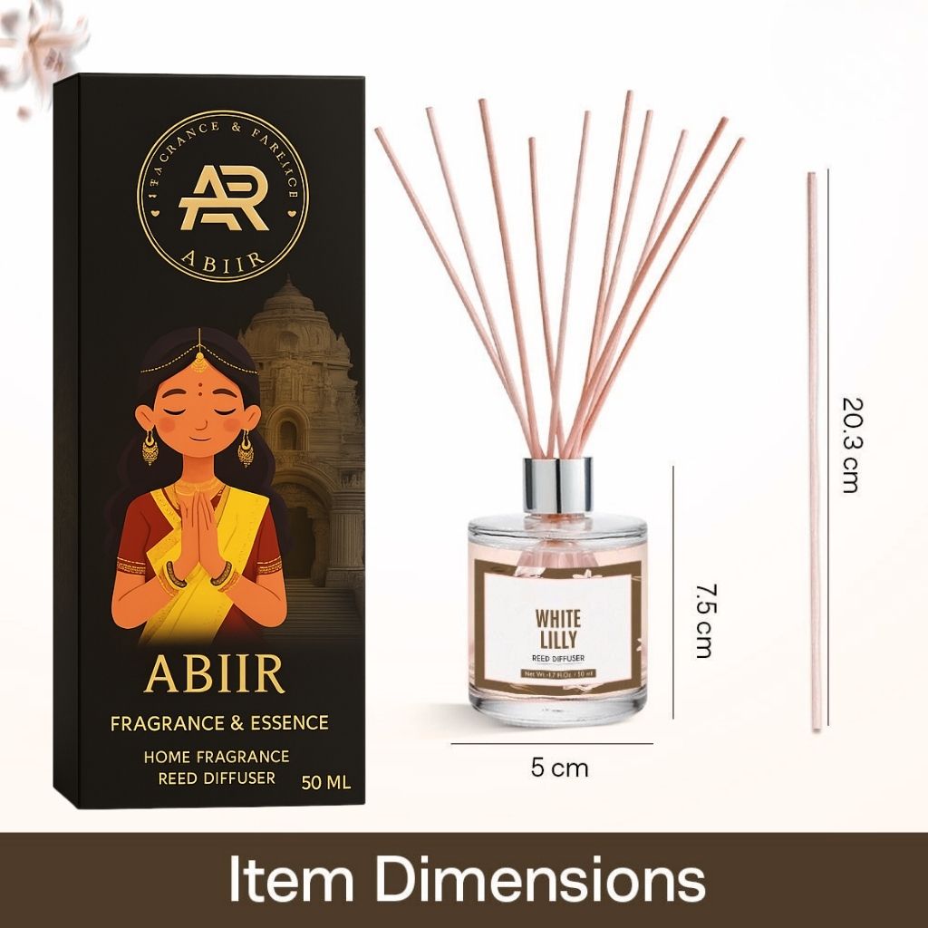 White Lily Reed Diffuser – Luxury Home Fragrance 50ml