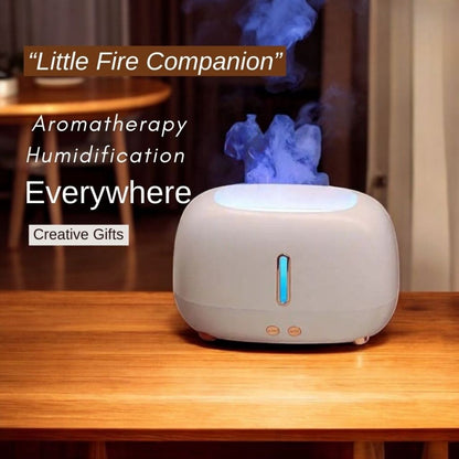 Modern Flame Effect Aroma Diffuser & Cool Mist Humidifier