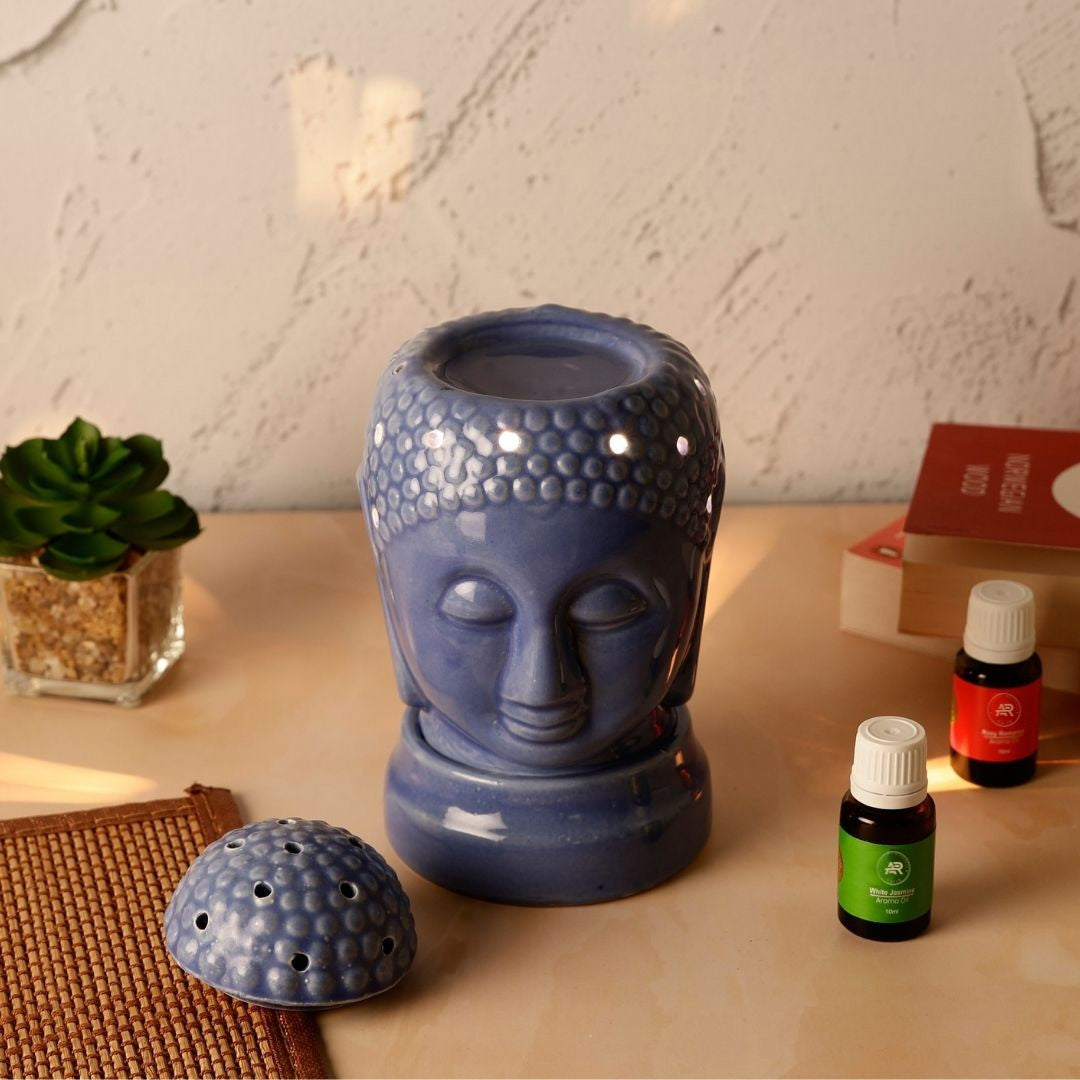 Blue Buddha Ceramic Electric Aroma Diffuser with Oils