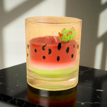 Watermelon Glass Jar Scented Candle