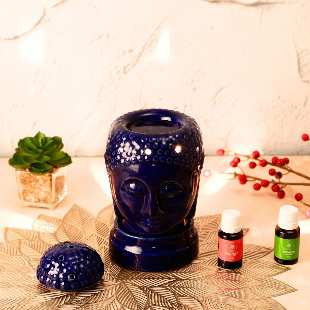 Blue Buddha Ceramic Electric Aroma Diffuser with Oils