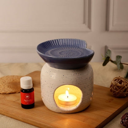 Ceramic Leaf Aroma Diffuser & Oil Burner