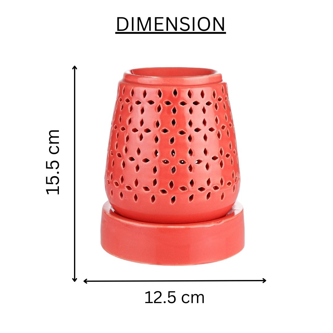 Red Ceramic Electric Aroma Diffuser with Oils