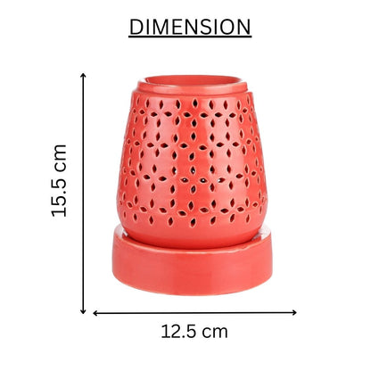 Red Ceramic Electric Aroma Diffuser with Oils