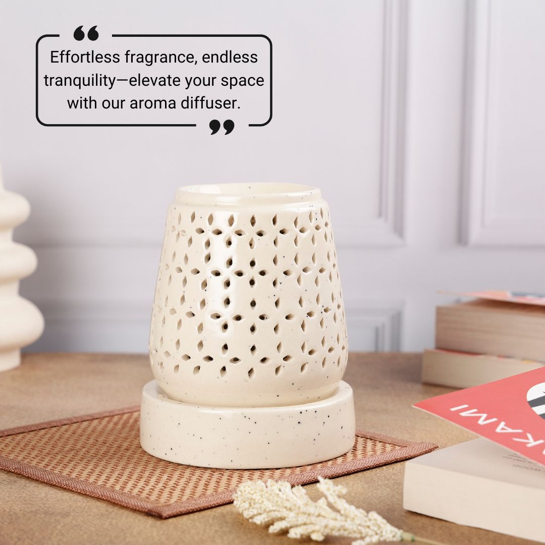 Red Ceramic Electric Aroma Diffuser with Oils