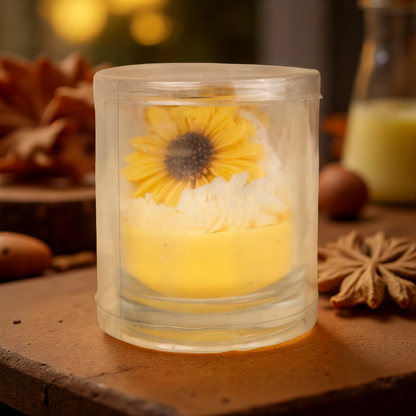 Sunflower Glass Jar Scented Candle