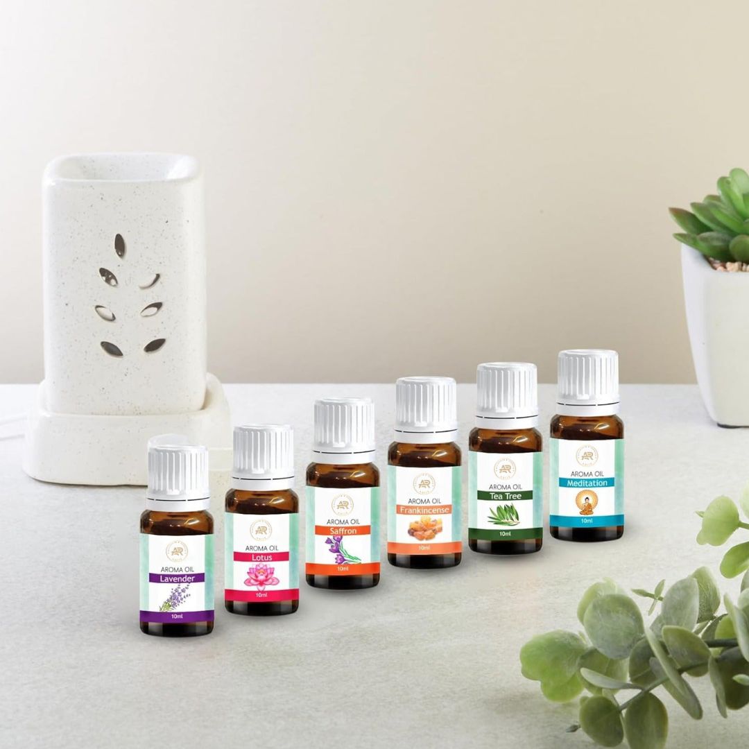 Premium Aroma Oil Set of 6 – Essential Oils for Diffuser