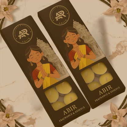 Bourbon Vanilla Tealight Candles – Pack of 10