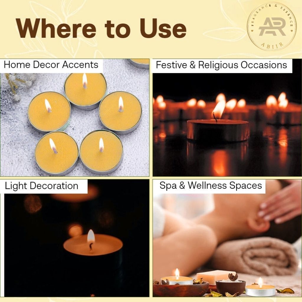 Bourbon Vanilla Tealight Candles – Pack of 10