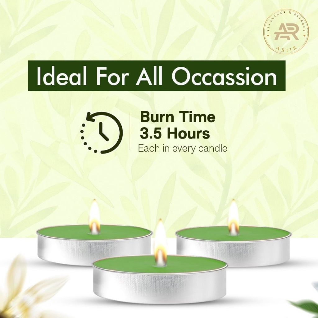 Lemongrass Tealight Candles – Pack of 10
