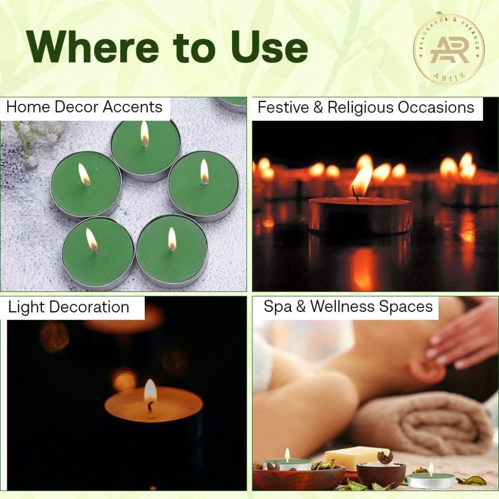 Lemongrass Tealight Candles – Pack of 10