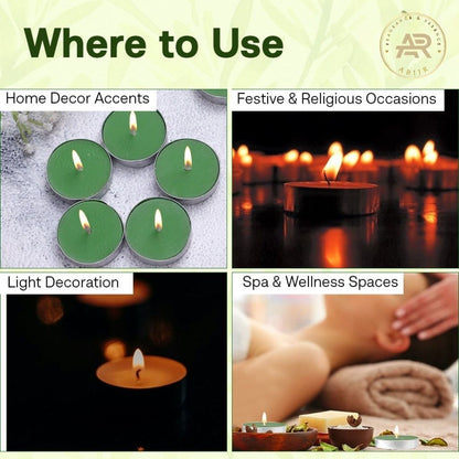 Lemongrass Tealight Candles – Pack of 10