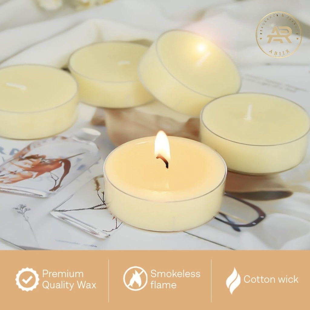 White Jasmine Tealight Candles – Aromatherapy & Relaxation